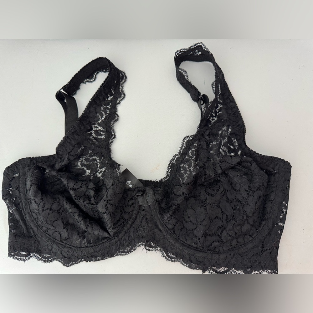 5/$20 Lace Underwire Bra - Black